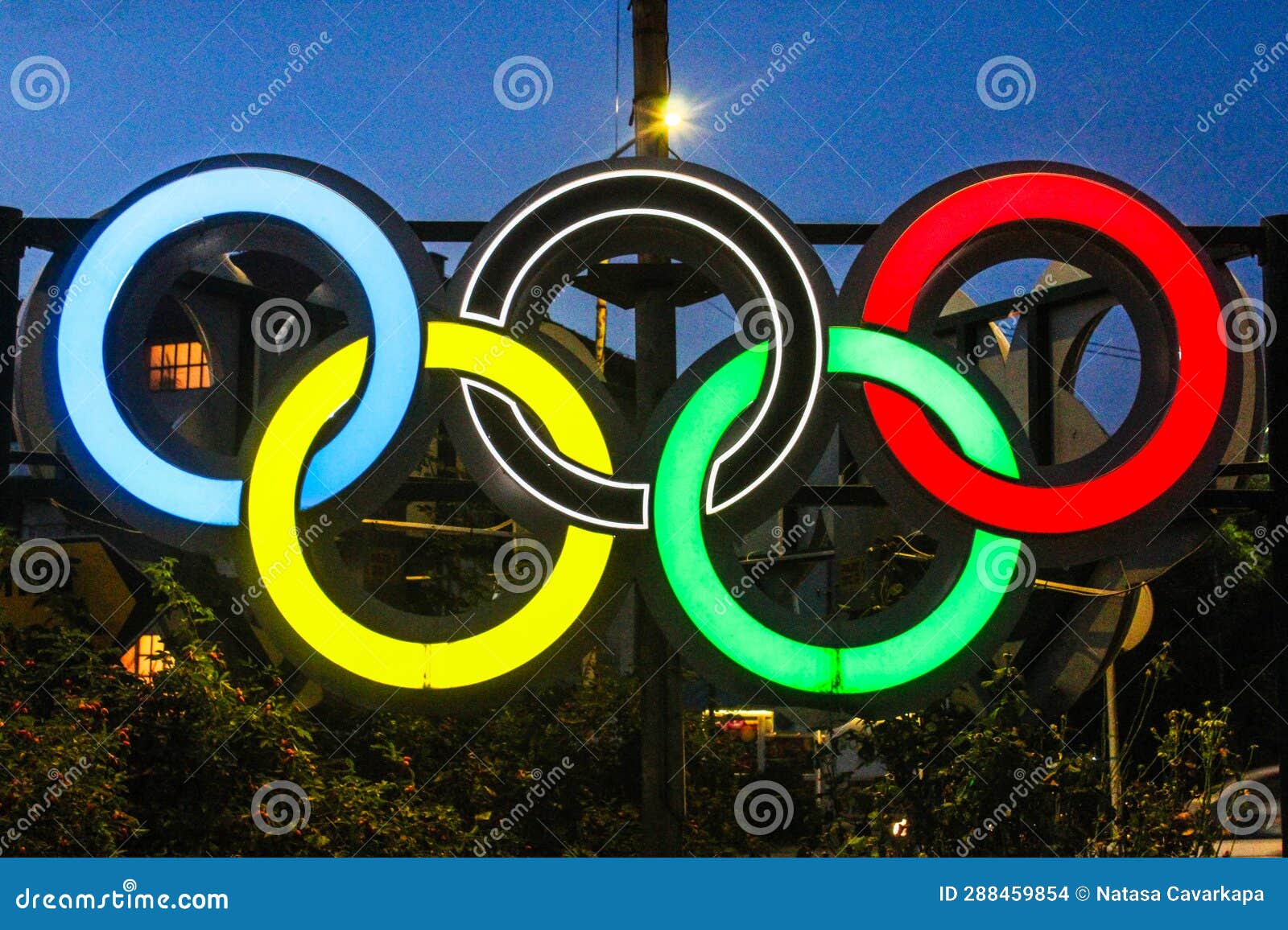 Olimpic Circles in East Sarajevo, Bosnia Editorial Stock Image - Image