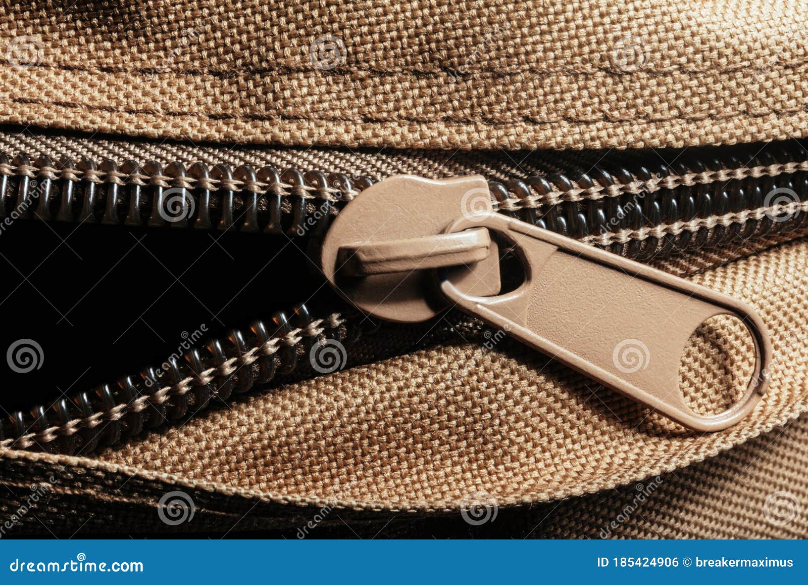 Olive Bag Zipper Closeup Photo Stock Photo Image of design, clothing 185424906