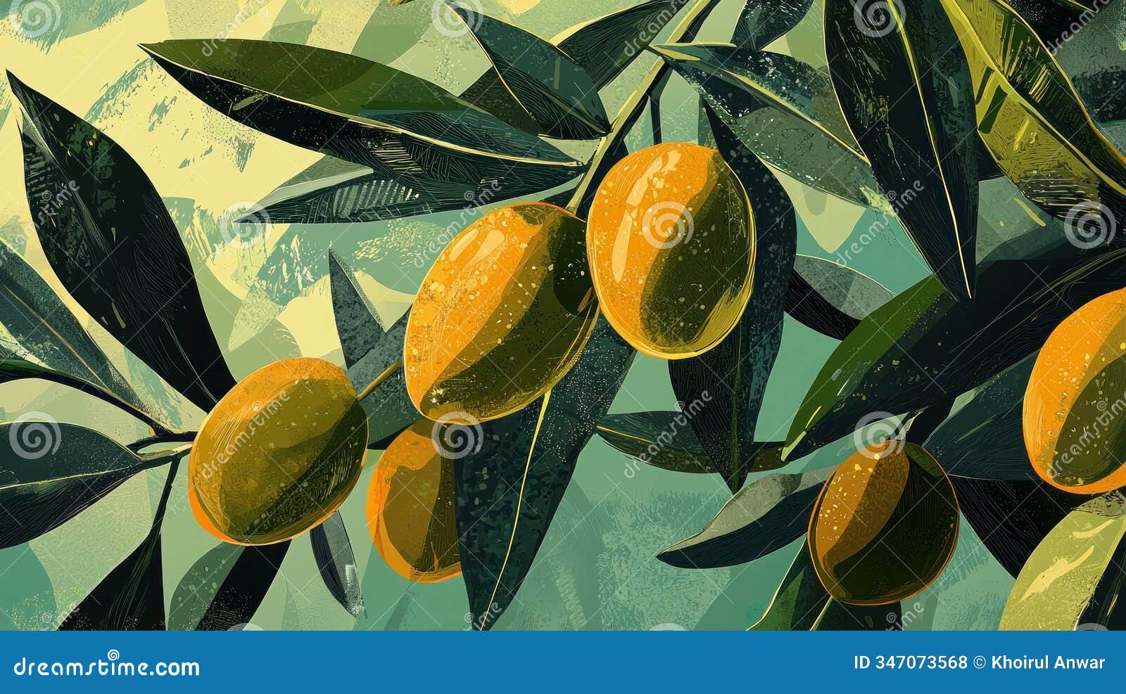 close up of ripe olives growing on a branch