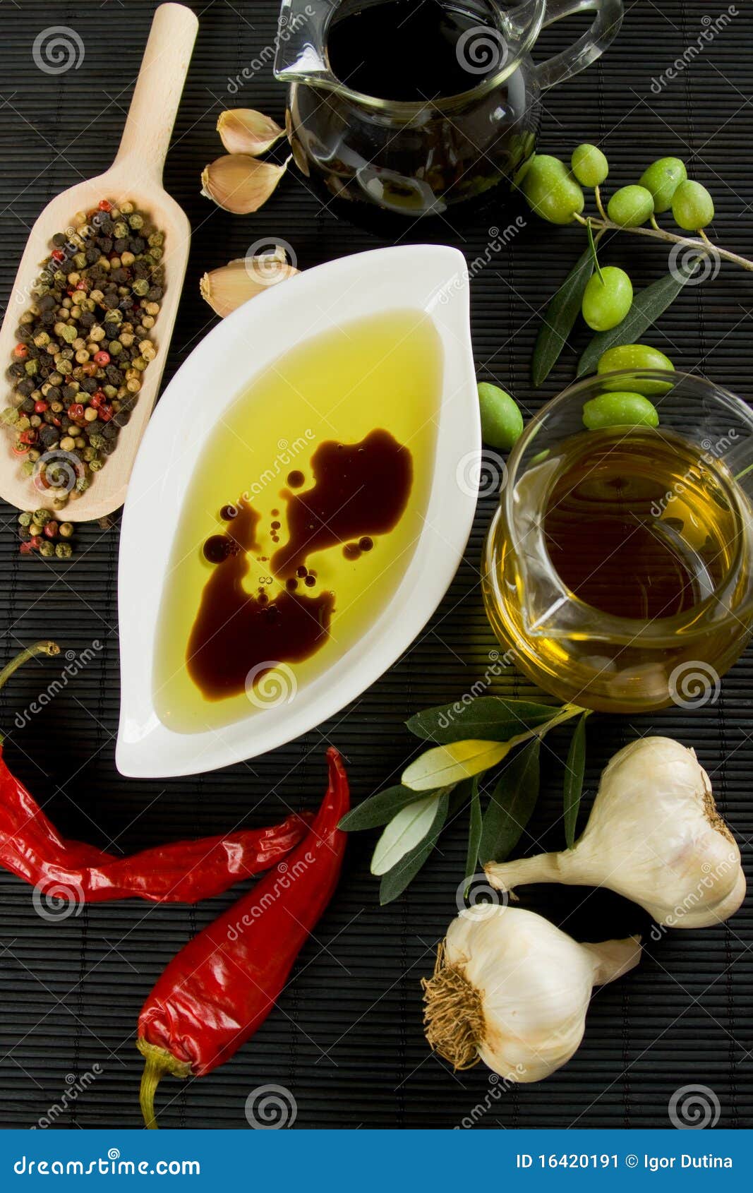 Olive Oil and Balsamic Vinegar Stock Image Image of spice, cuisine