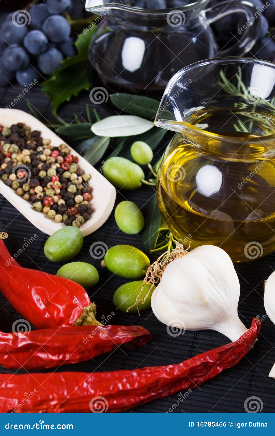 Olive Oil and Balsamic Vinegar Stock Photo Image of olive, peppercorn