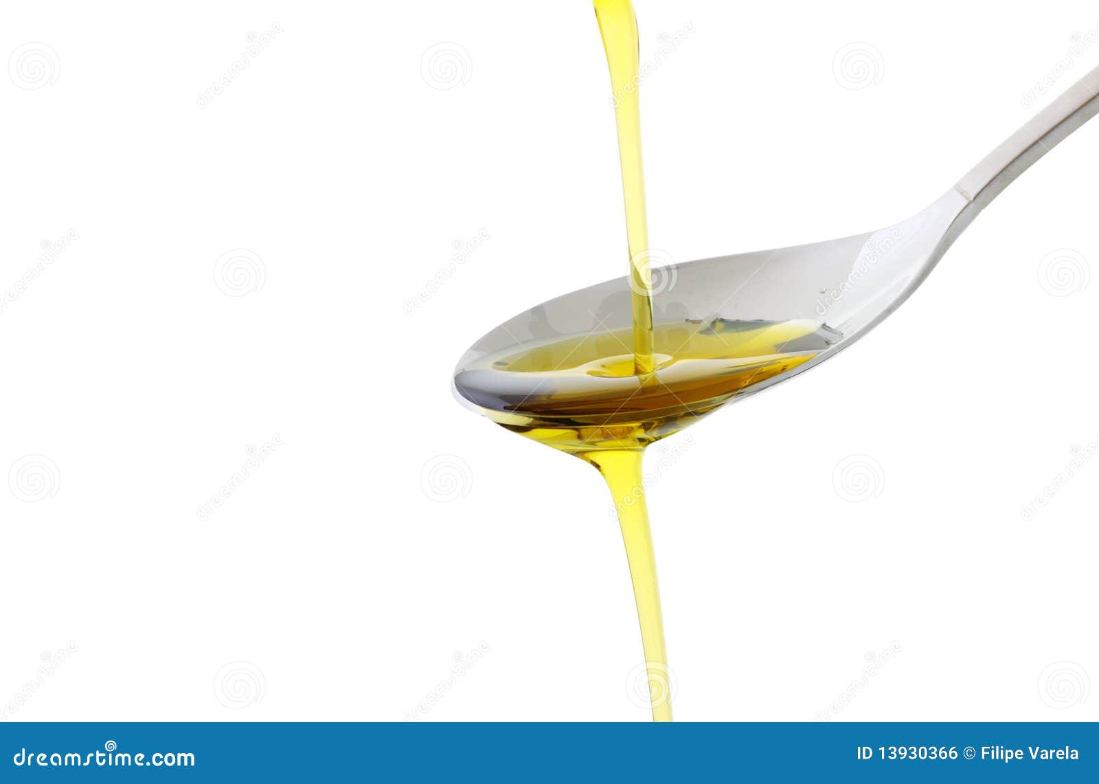 Olive Oil Being Poured into a Spoon Stock Photo Image of diet