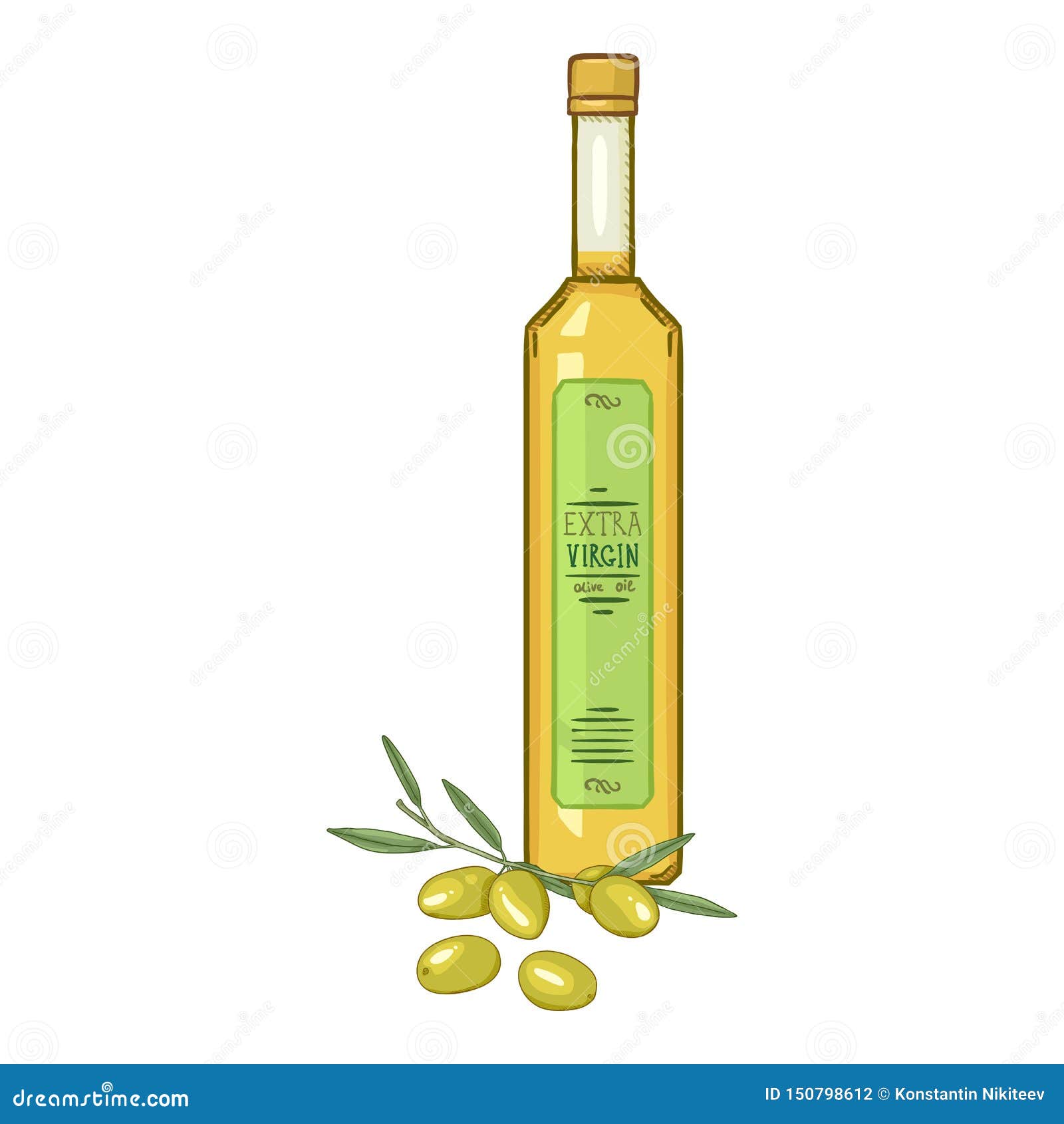 Olive Oil Bottle. Vector Cartoon Illustrastration Stock Vector - Illustration of kitchen, fruit: 150798612 Olive Oil Bottle. Vector Cartoon Illustrastration Stock Vector - Illustration of kitchen, fruit: 150798612