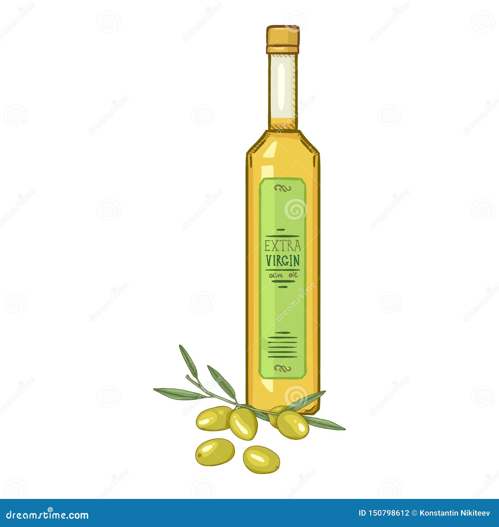 olive oil bottle vector