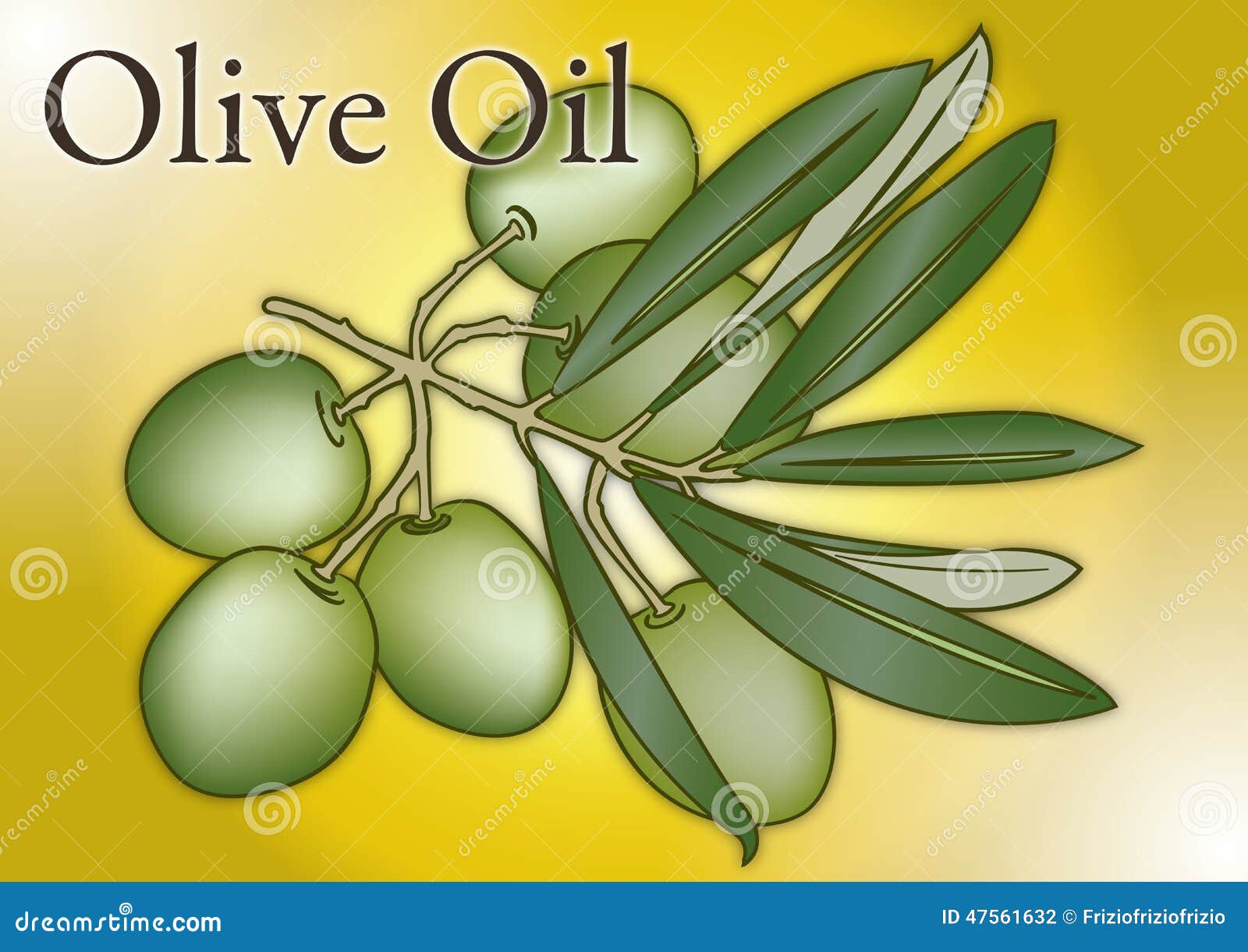 Olive Oil Fruits Composition Stock Illustration Illustration of mill