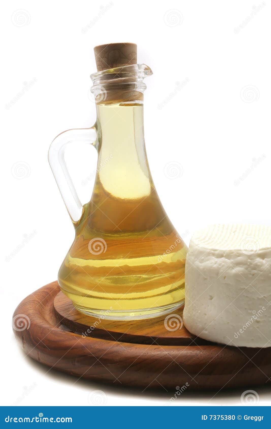 Olive Oil and Full Goat Cheese Stock Photo Image of herb, goat 7375380