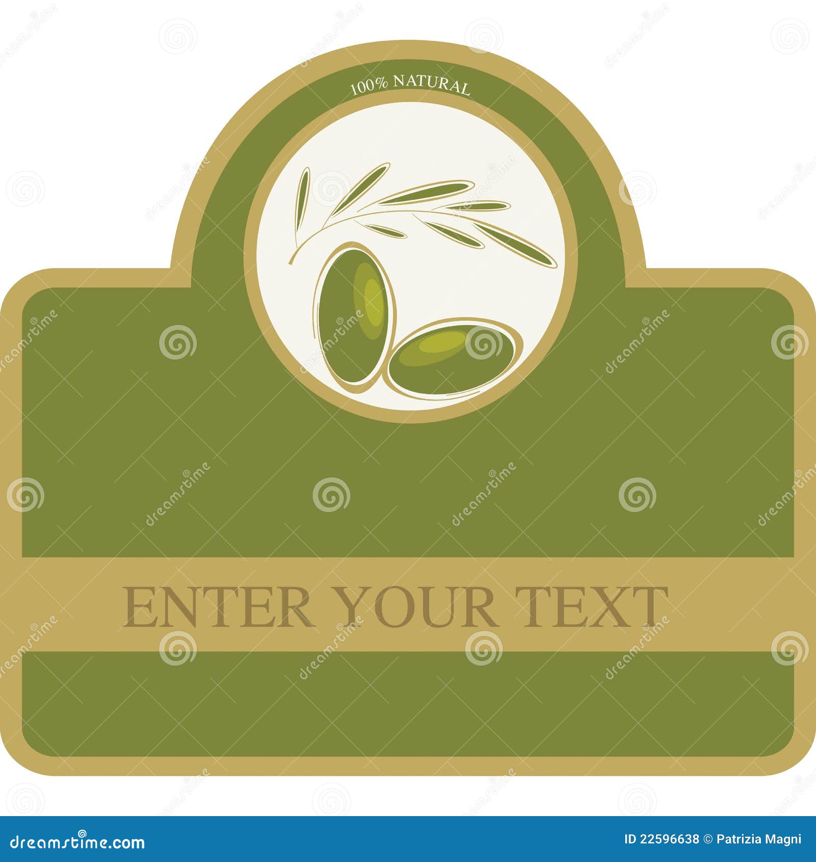 Olive Oil Label stock vector. Illustration of guaranteed 22596638