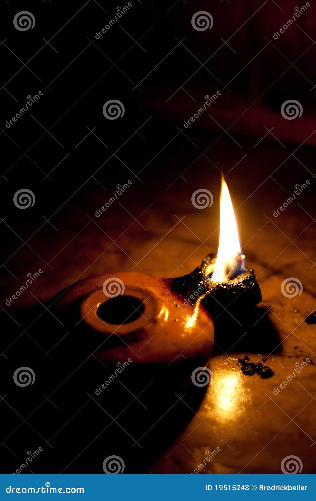 Olive Oil Lamp stock photo. Image of ceramic, clay, lamp 19515248