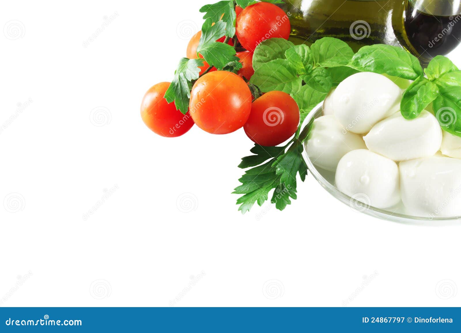 Olive Oil, Mozzarella and Tomatoes Stock Image Image of dairy, still