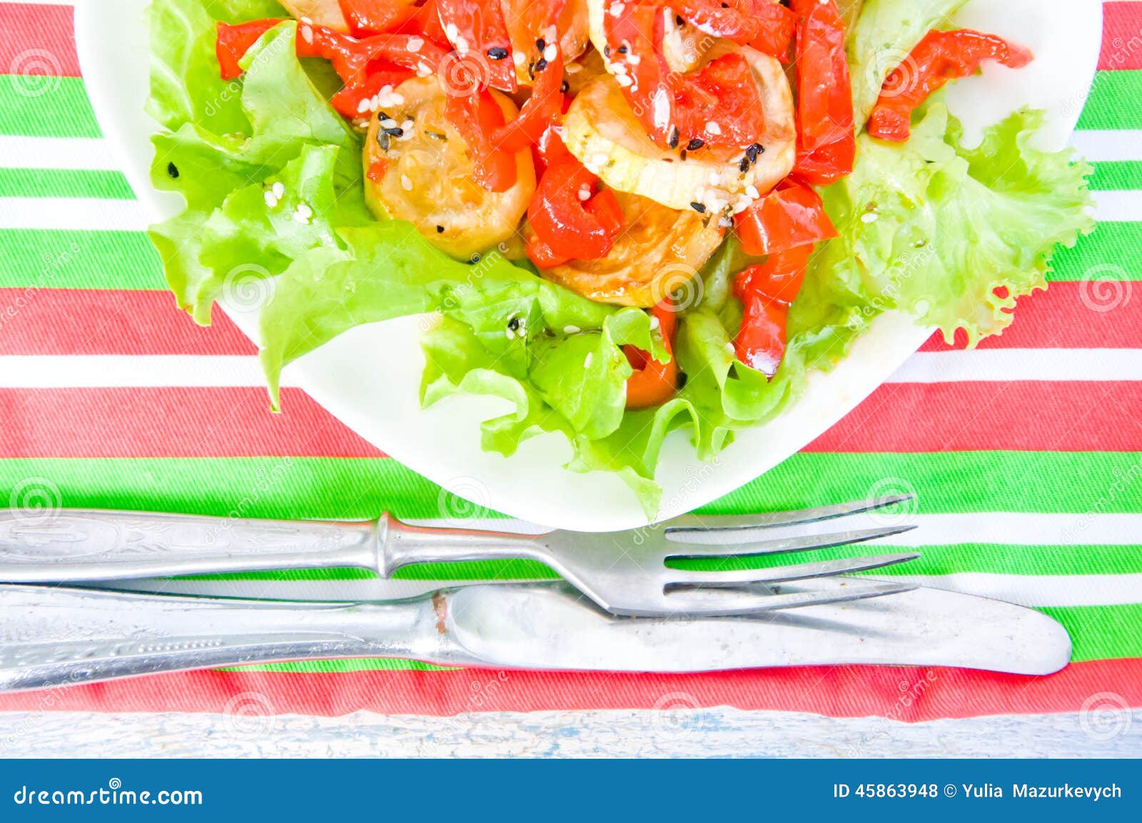 Olive Oil Pouring into Bowl of Salad Stock Photo Image of dieting