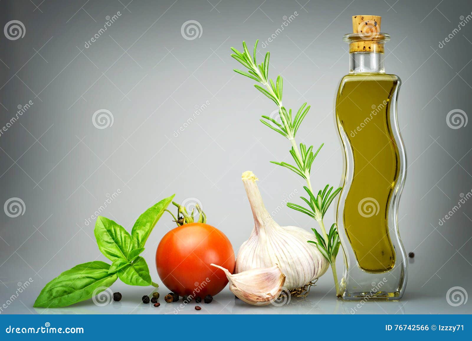 Olive oil and vegetables stock photo. Image of vegan 76742566