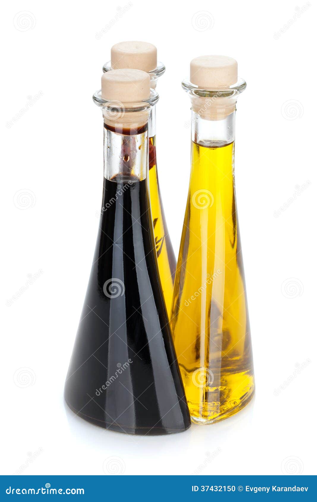 Olive Oil and Vinegar Bottles Stock Photo Image of container, cooking