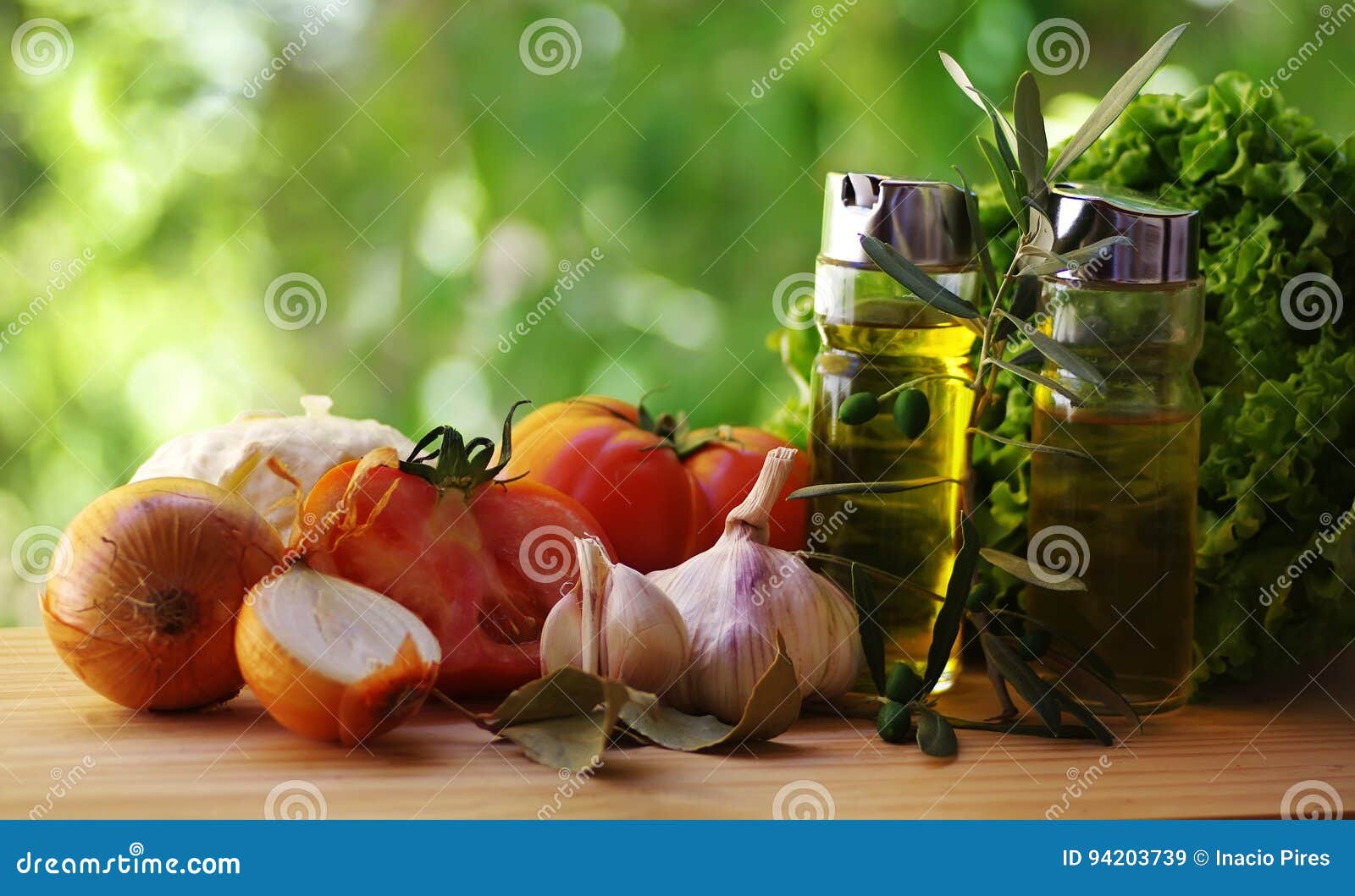 Olive Oil,vinegar, Tomato and Herbs Stock Image Image of italian