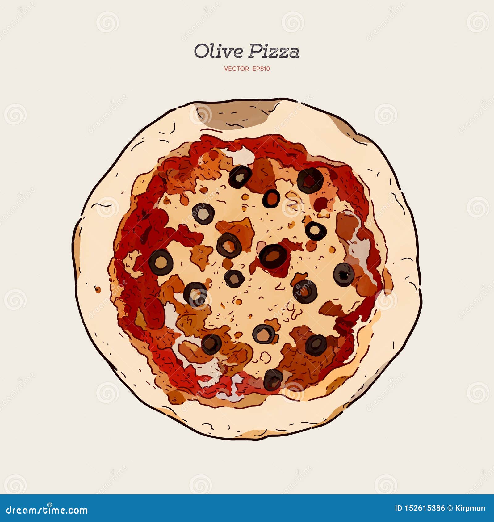 Pizza de aceitunas