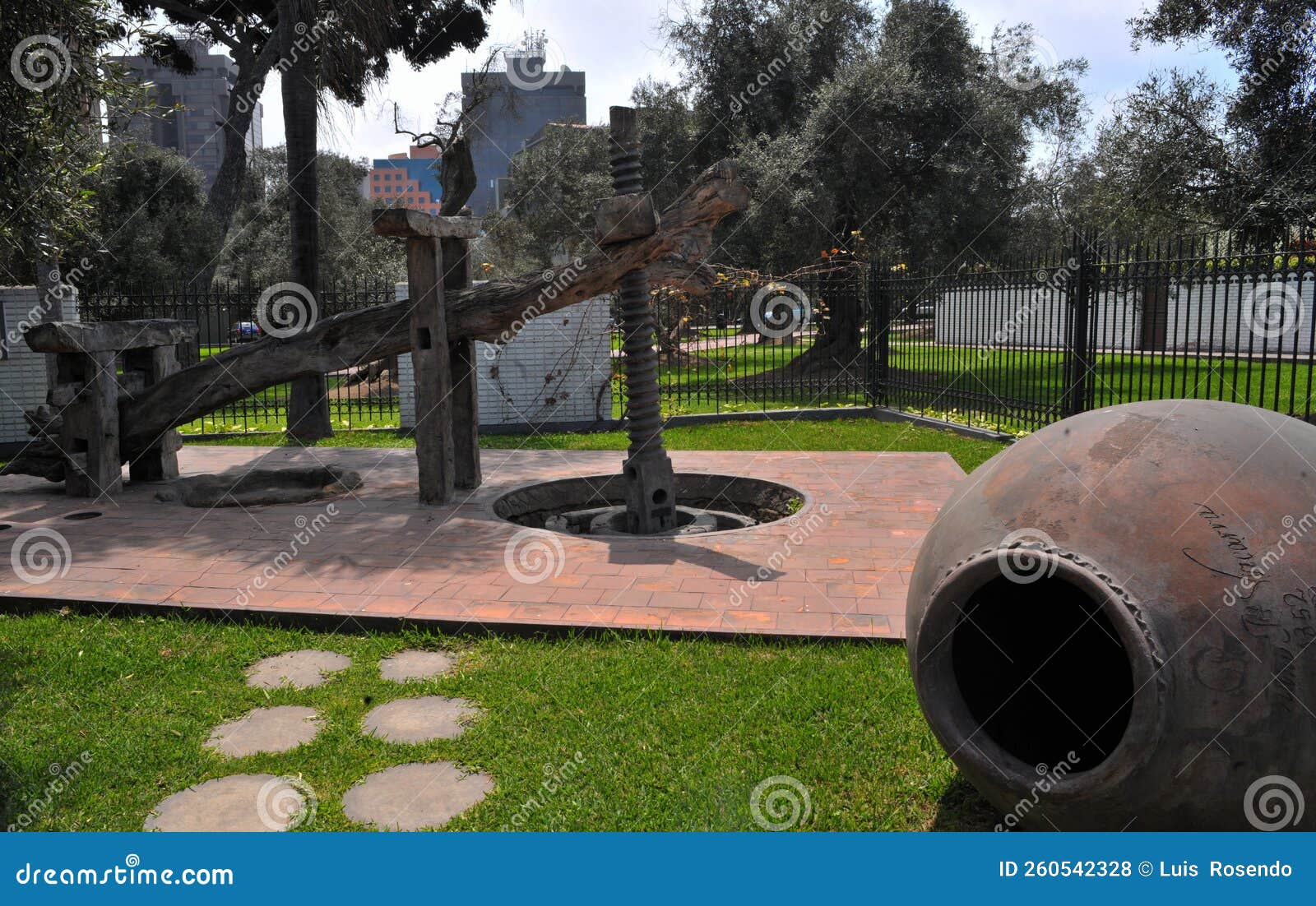 Olive Press Section in a Traditional Olive Mill Editorial Stock Photo