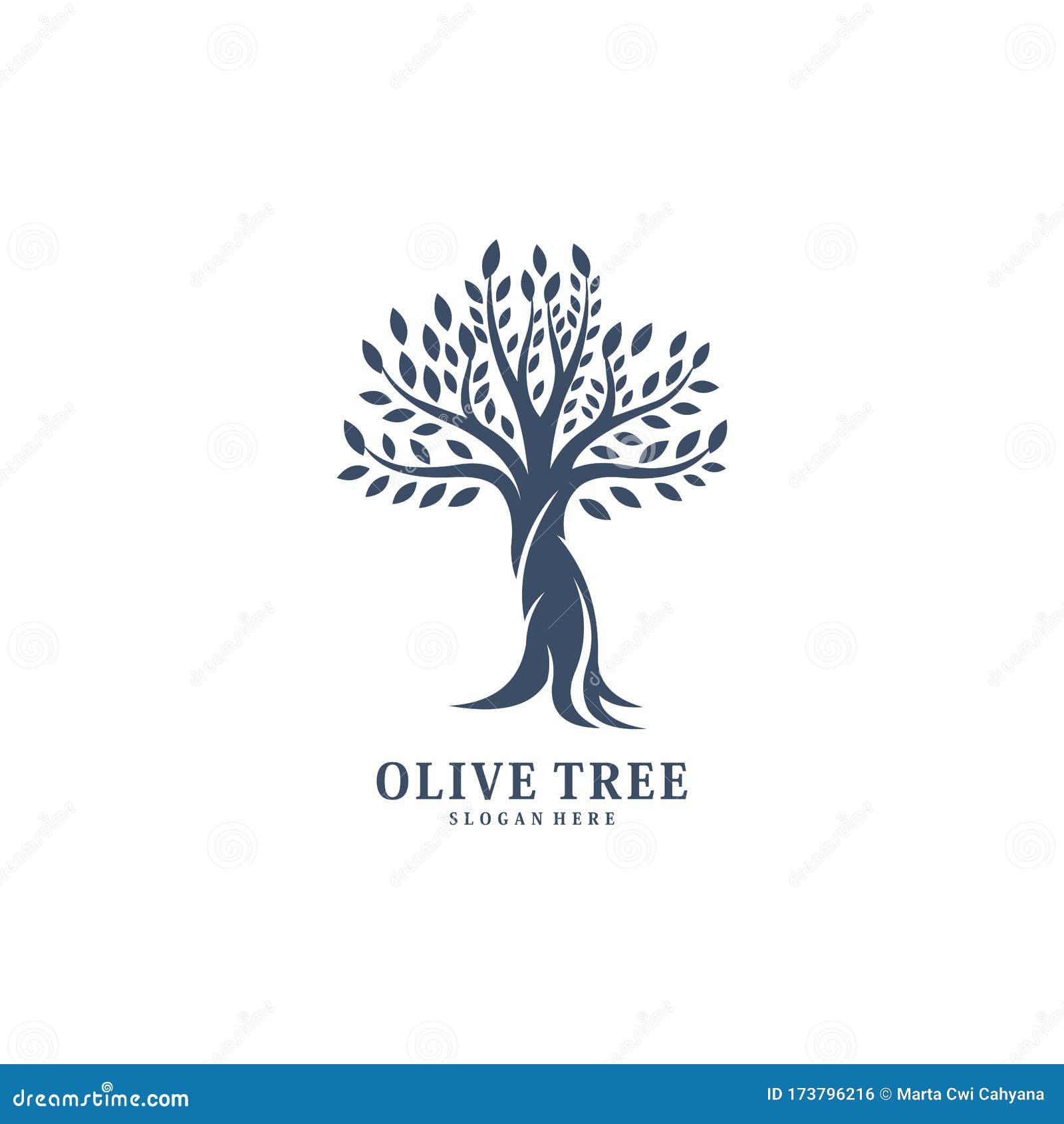 Olive Tree Logo Vector Design Stock Vector - Illustration of packaging