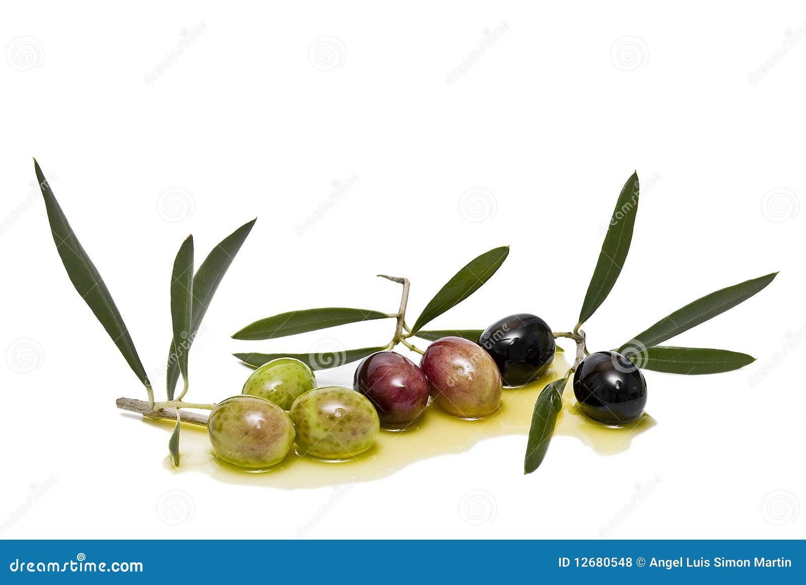 Olives On White Stock Photo - Download Image Now - Olive - Fruit