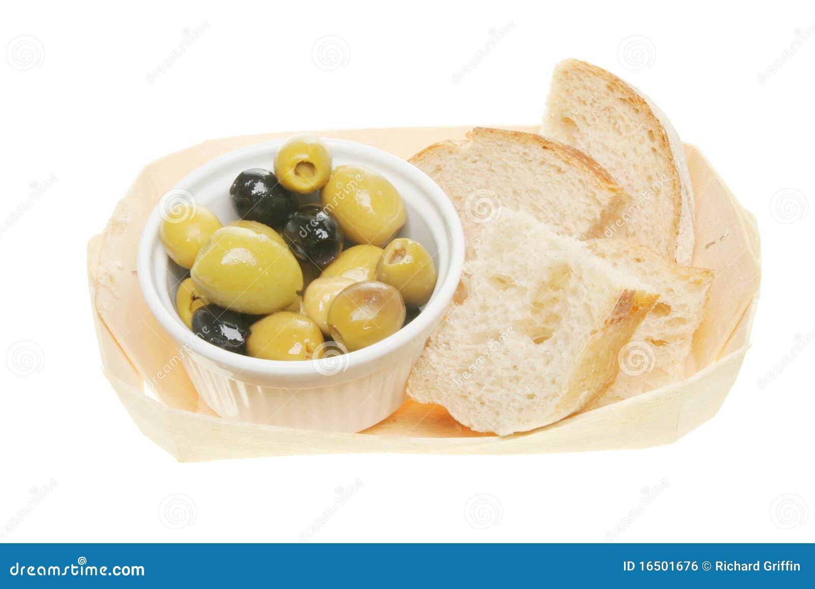 Olives and Bread in a Basket Stock Photo Image of black, snack 16501676