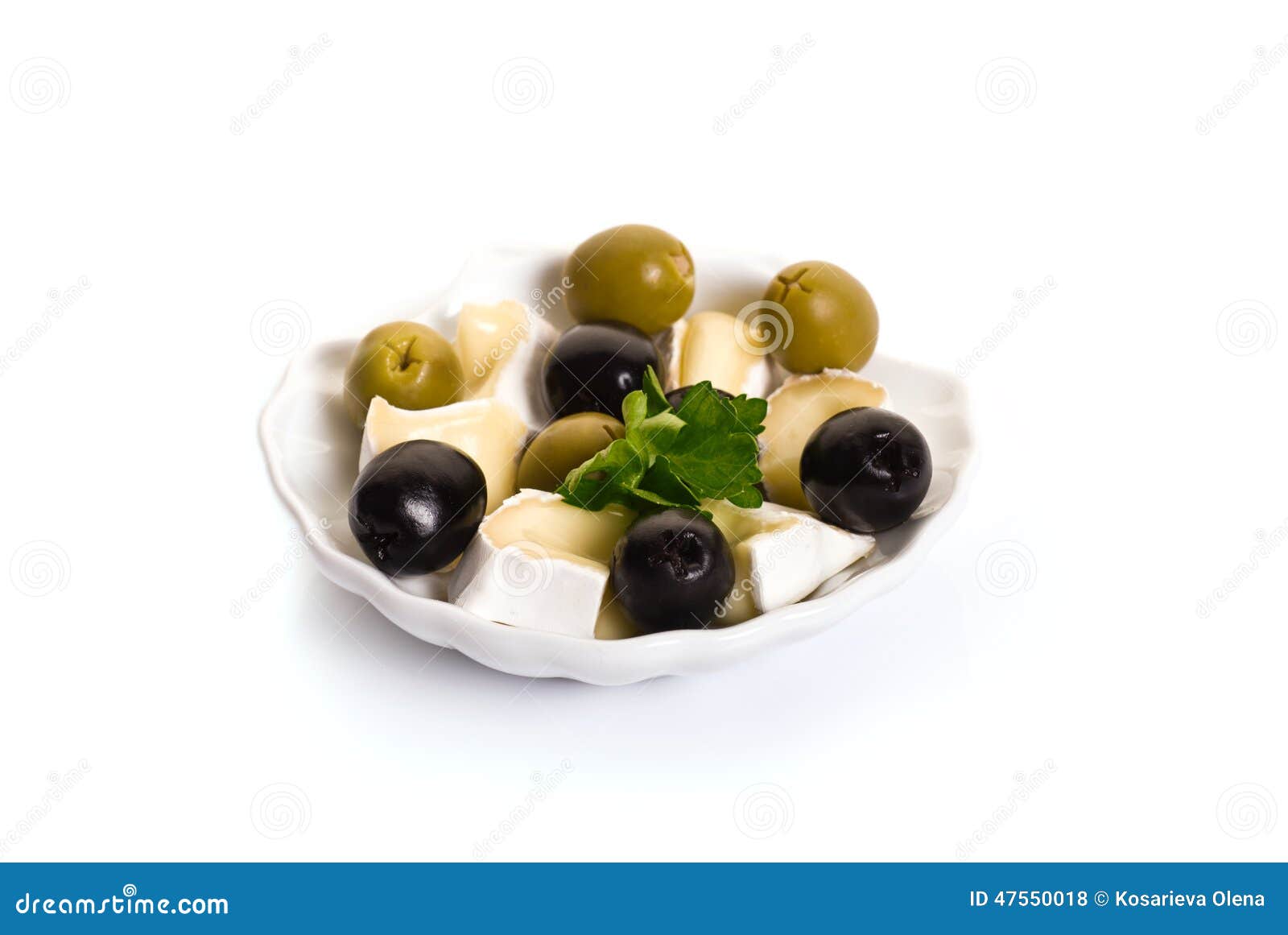 Olives and Brie Cheese stock photo. Image of cheese, green 47550018
