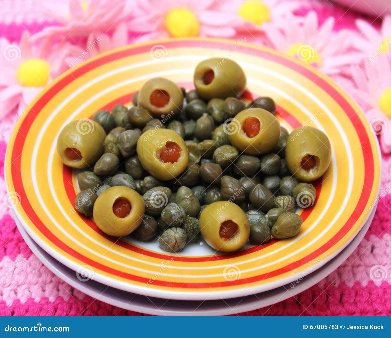 Olives and Capers stock image. Image of olives, paprika 67005783