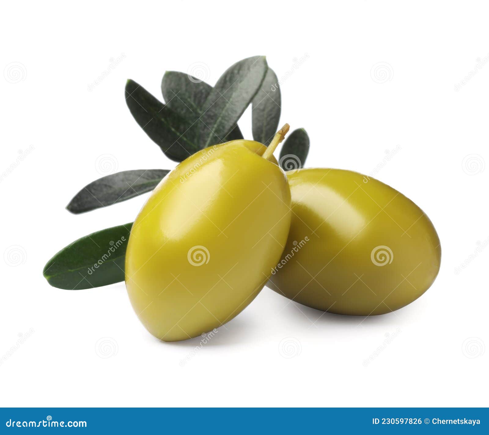 Olives with Green Leaves on White Background Stock Photo Image of