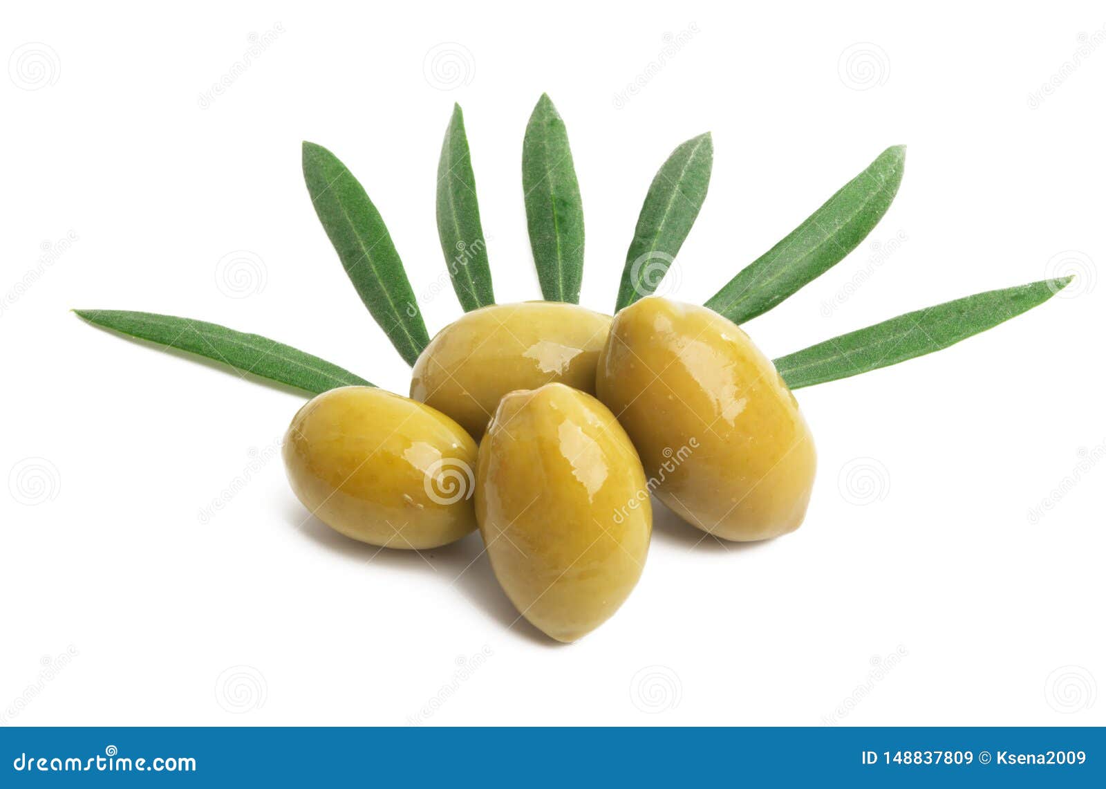 Olives with Leaves Isolated Stock Image Image of nutrition