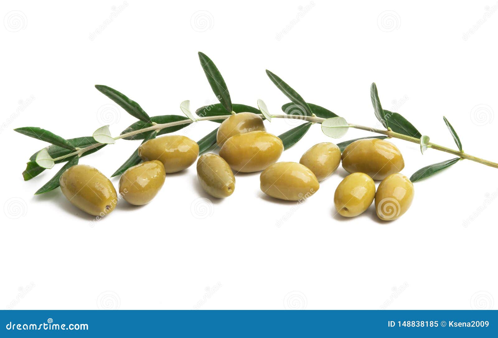 Olives with Leaves Isolated Stock Image Image of vegetable, olive 148838185