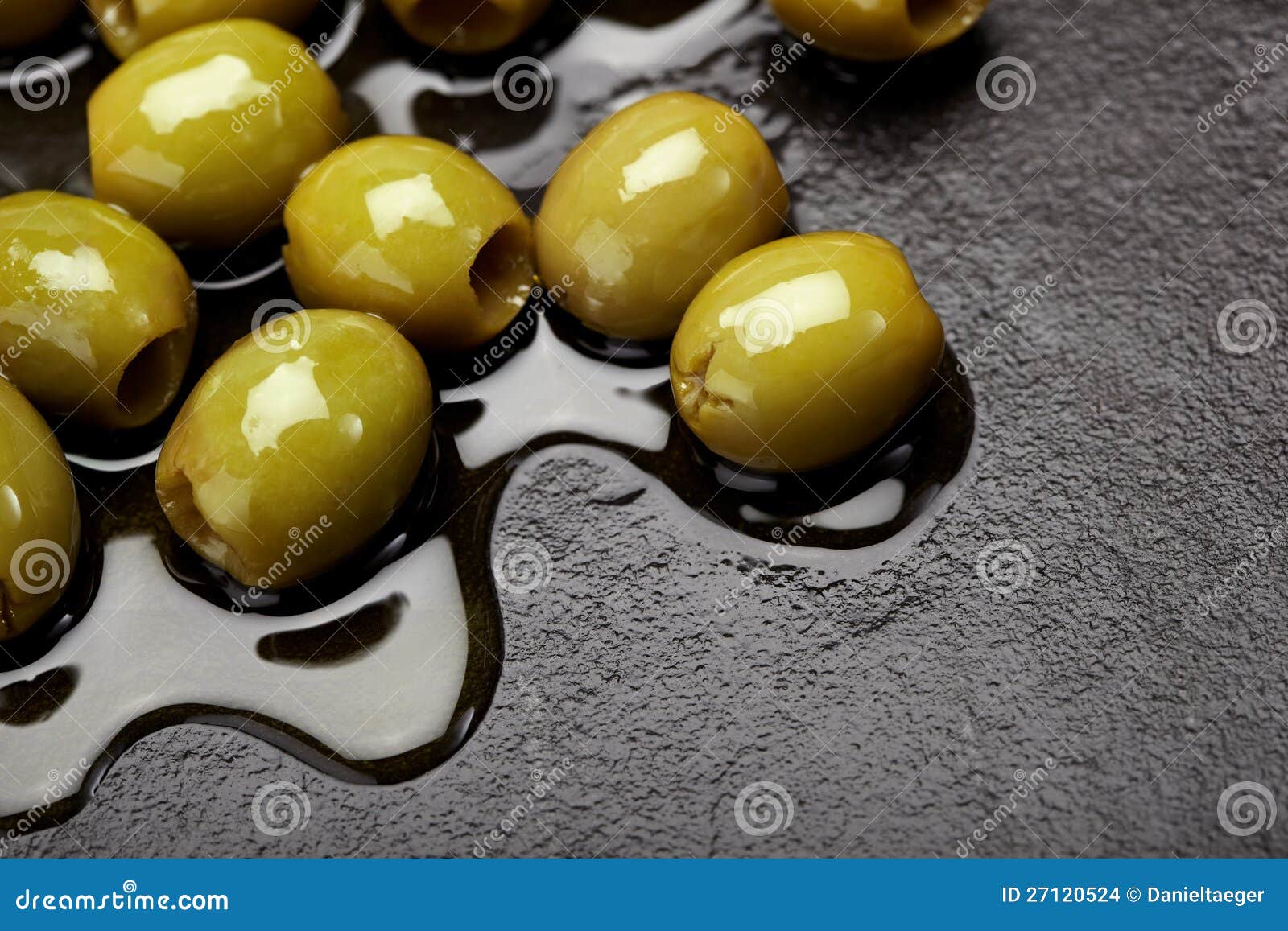 Olives in oil stock photo. Image of snack, green, greek 27120524