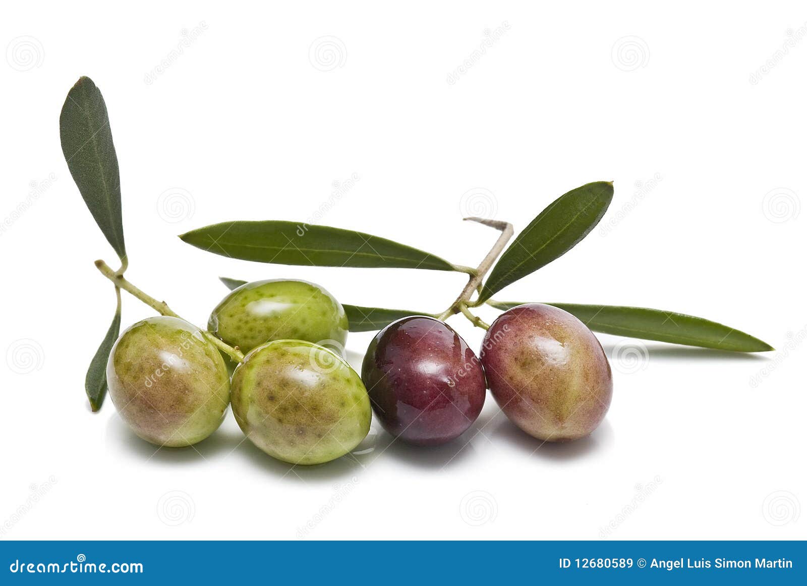 Olives On White Stock Photo - Download Image Now - Olive - Fruit