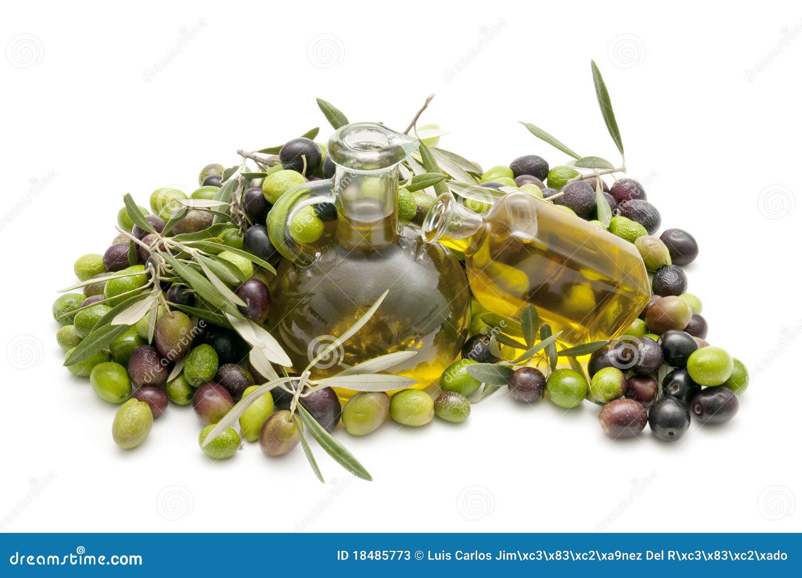 Olives and olive oil stock image. Image of olives, business 18485773