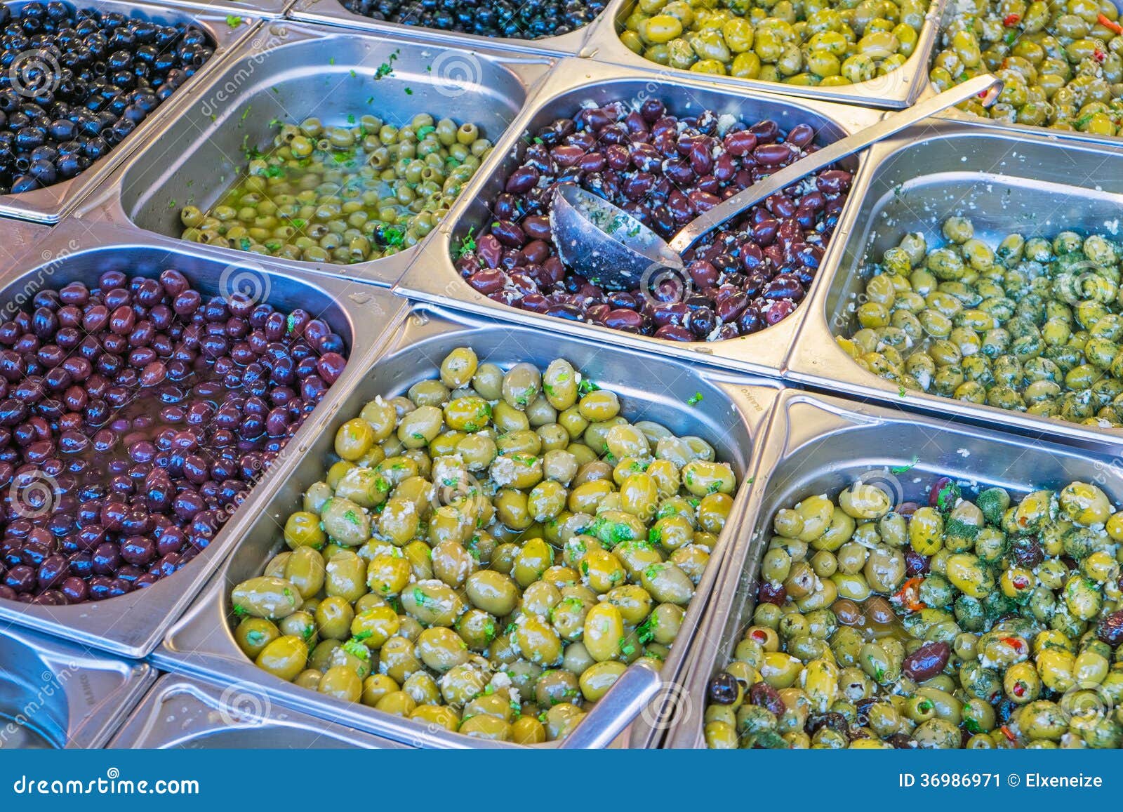 Olives for sale stock image. Image of extra, container 36986971