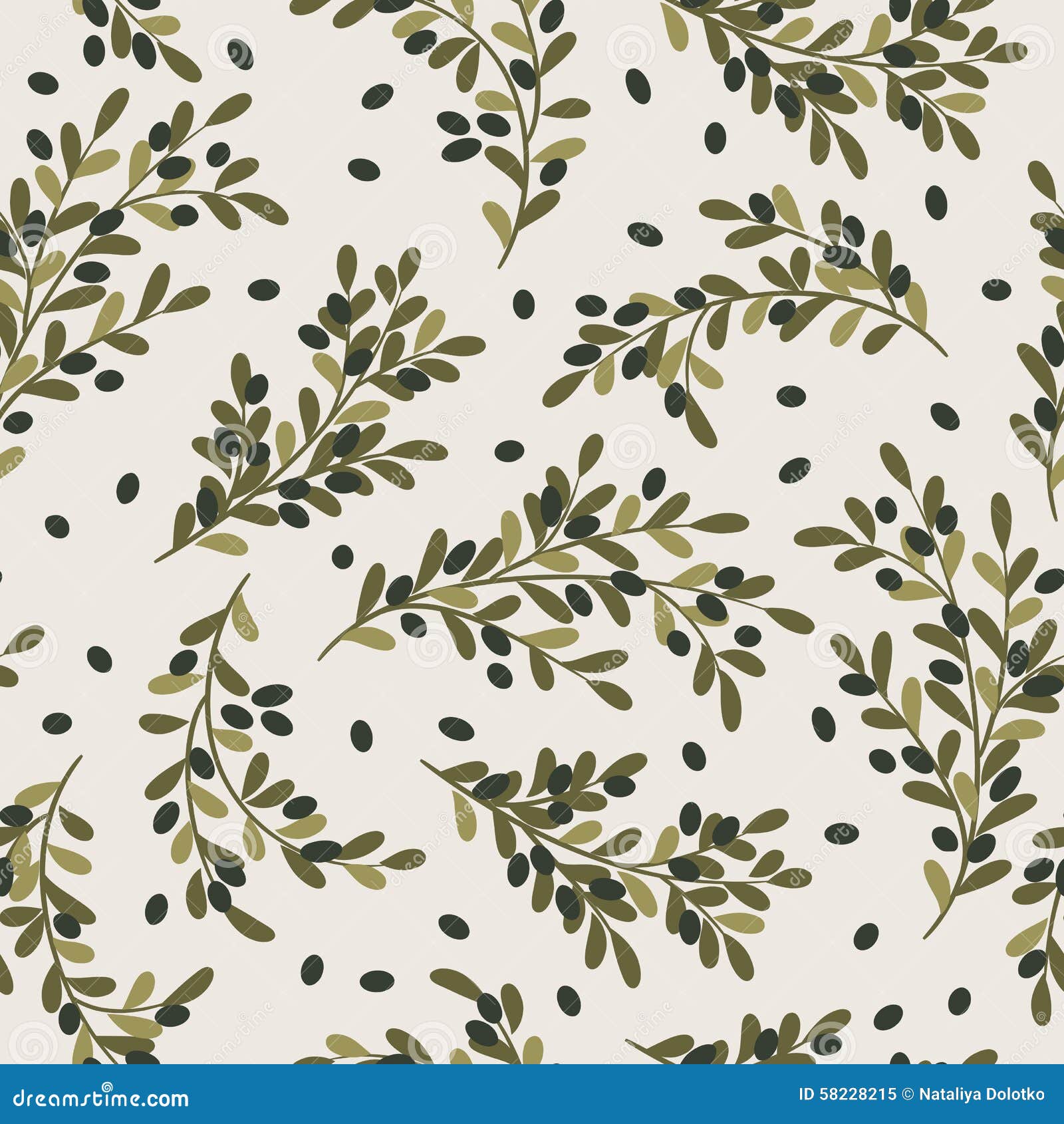 Olives seamless pattern stock vector. Illustration of olive 58228215