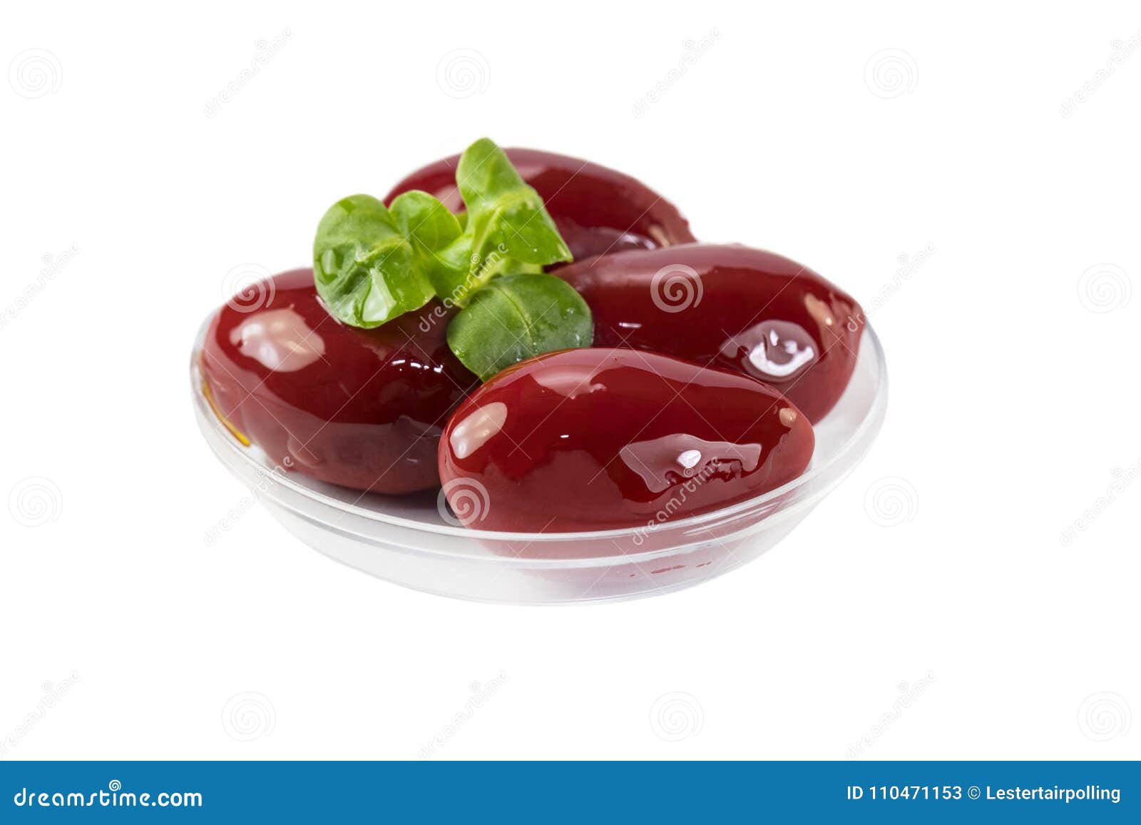 olives in a small plastic plate