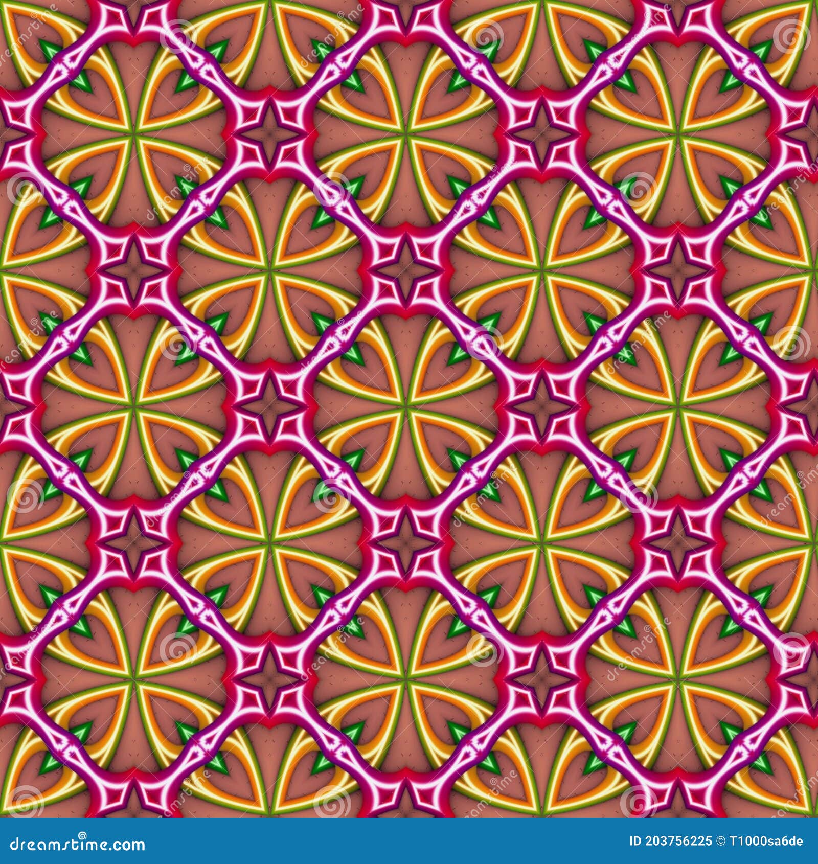 Olorful Symmetrical Repeating Patterns For Textiles, Ceramic Tiles ...