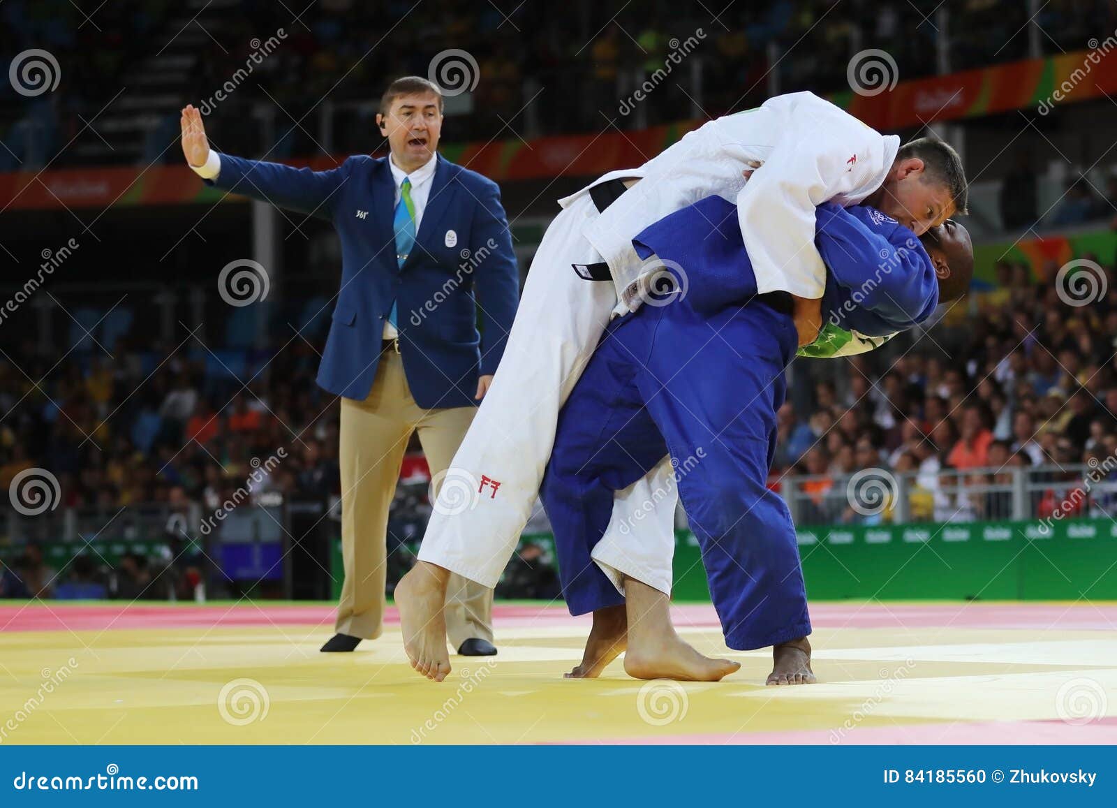 Olympic Champion Czech Republic Judoka Lukas Krpalek In White After Victory Against Jorge Fonseca Of Portugal Editorial Image Image Of Janeiro Fonseca 84185560