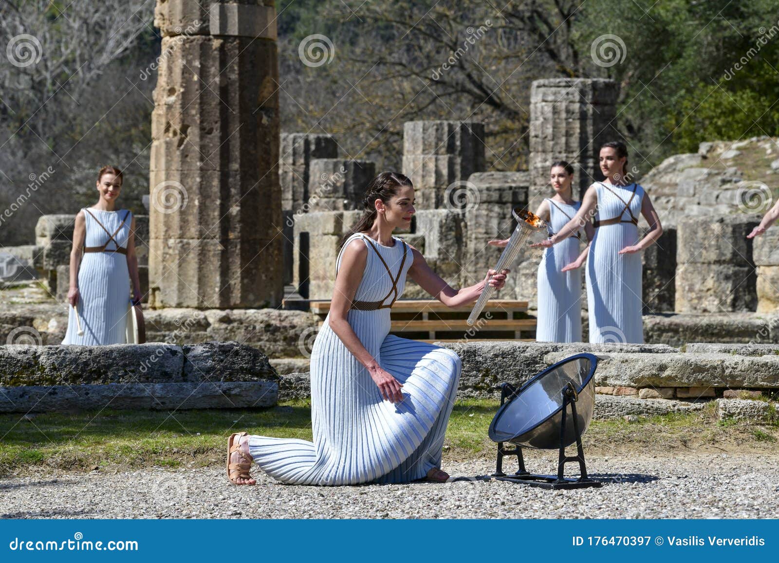 Olympic Flame Handover Ceremony for the Tokyo 2020 Summer Olympic Games ...