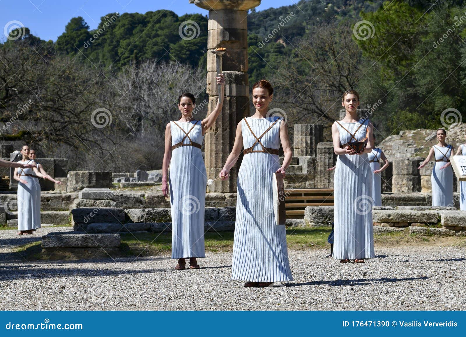 Olympic Flame Handover Ceremony for the Tokyo 2020 Summer Olympic Games ...