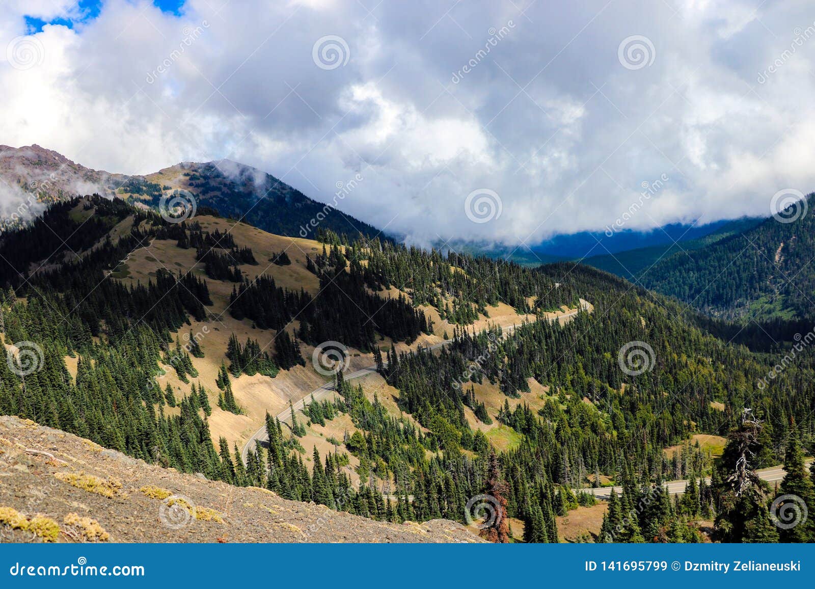 Olympic mountain range map