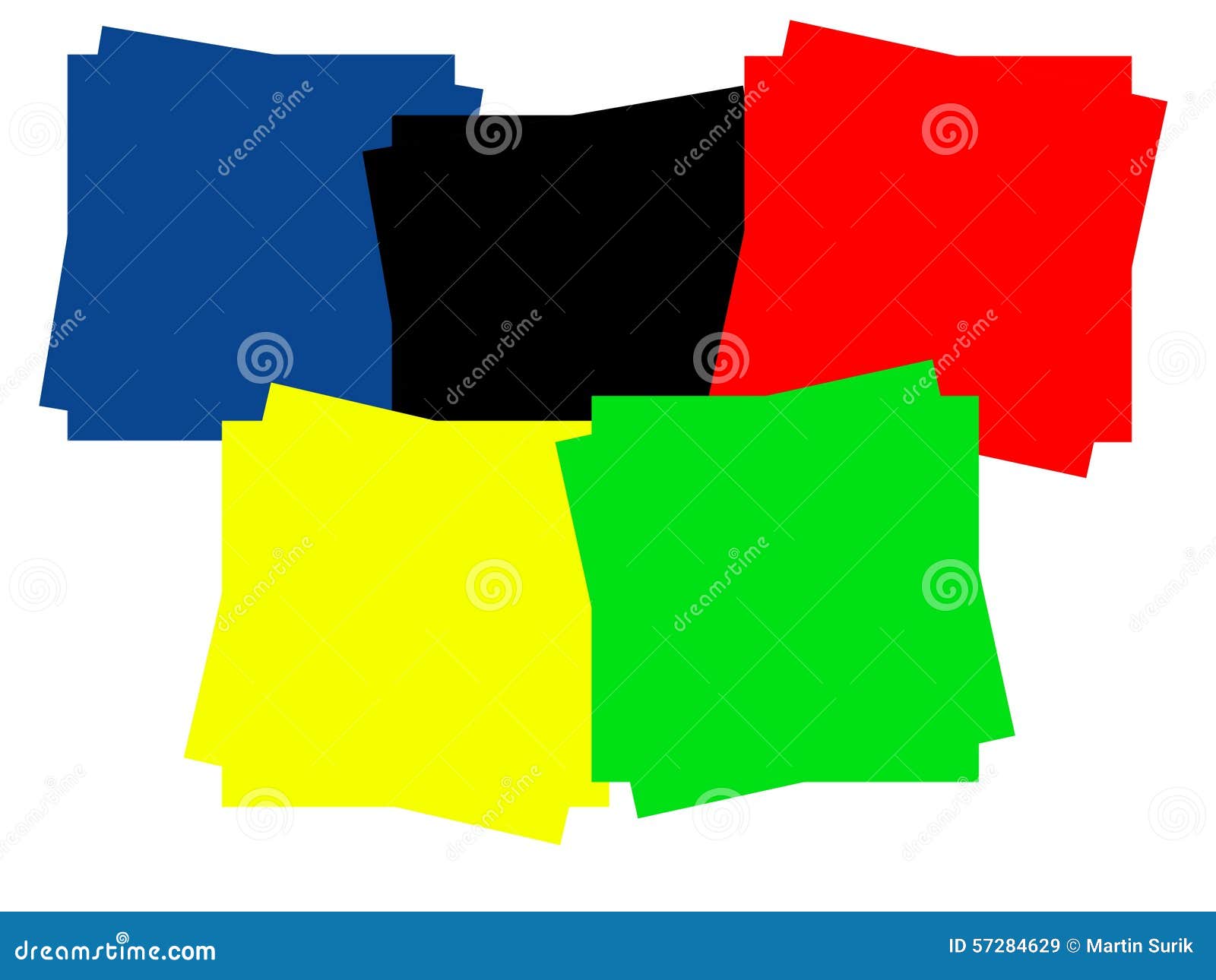 Olympic rings stock illustration. Illustration of abstract 57284629