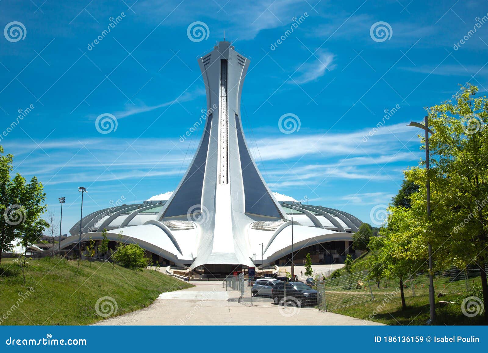 Olympic Stadium in Montreal City in Canada Editorial Stock Image