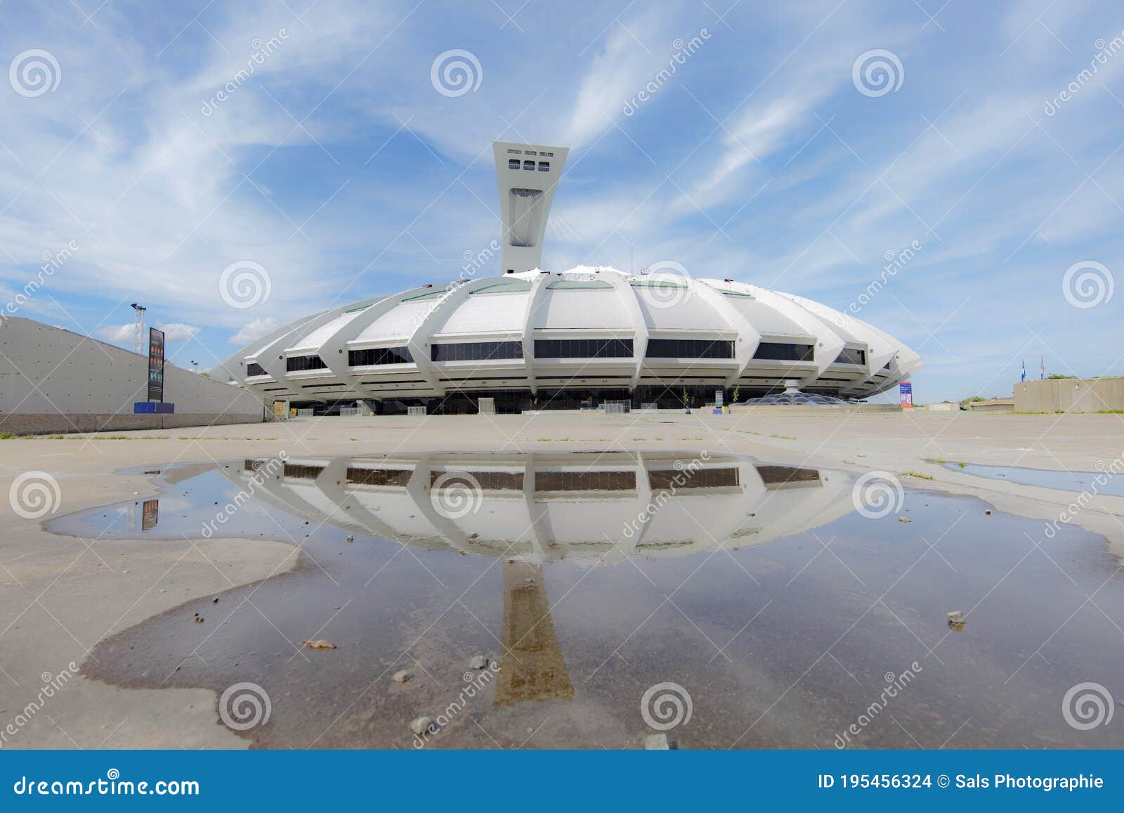 Olympic Stadium in Montreal, Quebec, Canada Editorial Stock Image