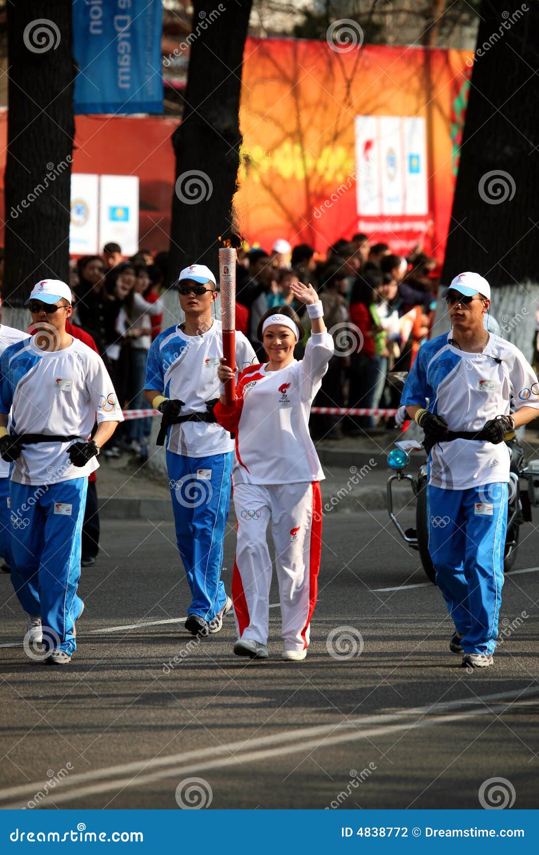 Olympic torch editorial photography. Image of clothing 4838772