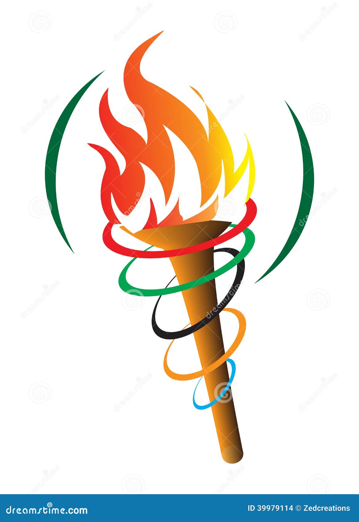 Olympic Torch Vector Illustration | CartoonDealer.com #39979114