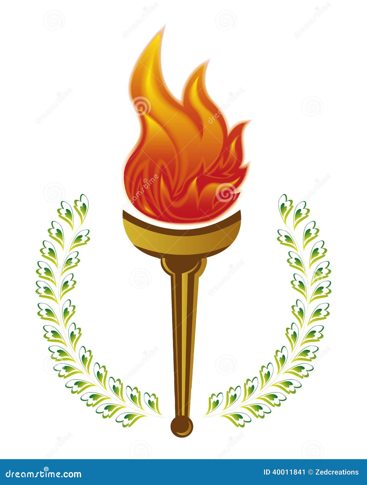 What does the Olympic torch symbolize?