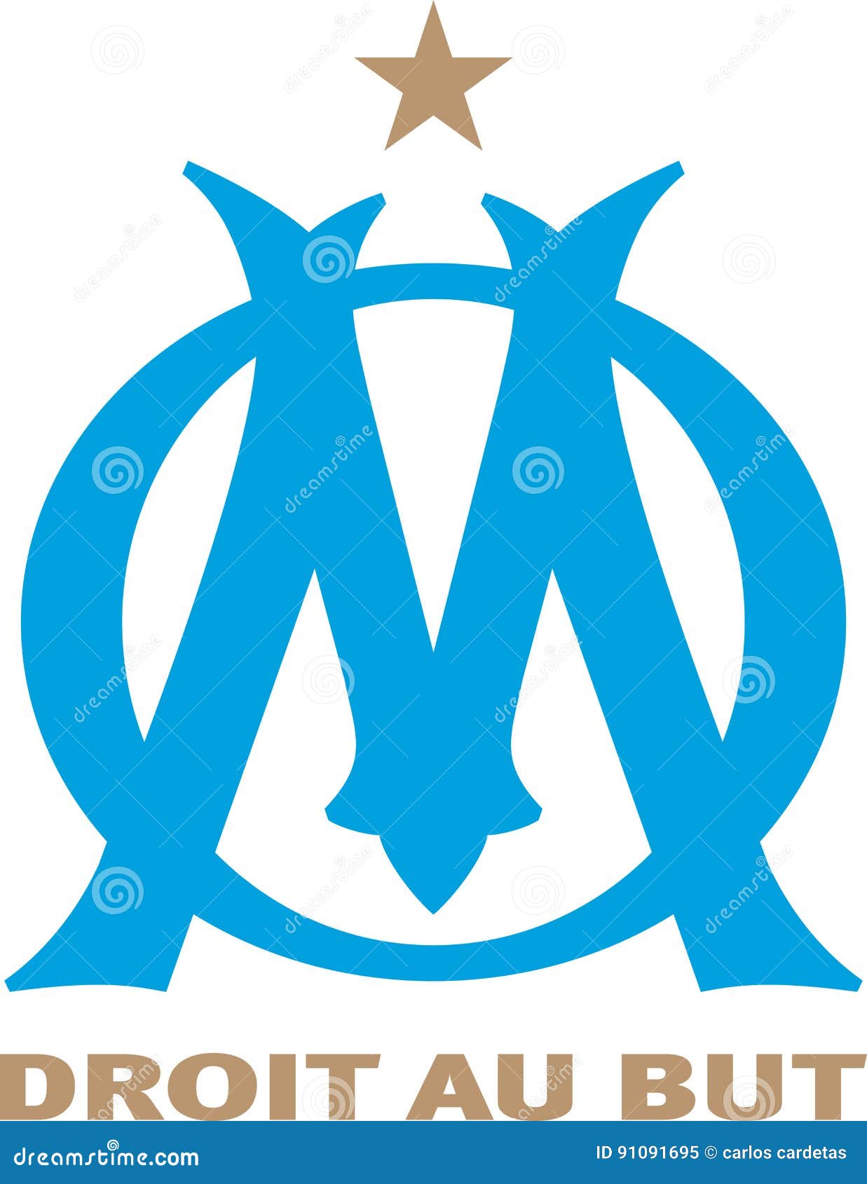 Olympique De Marseille Logo Editorial Image - Illustration of maplusmn ...