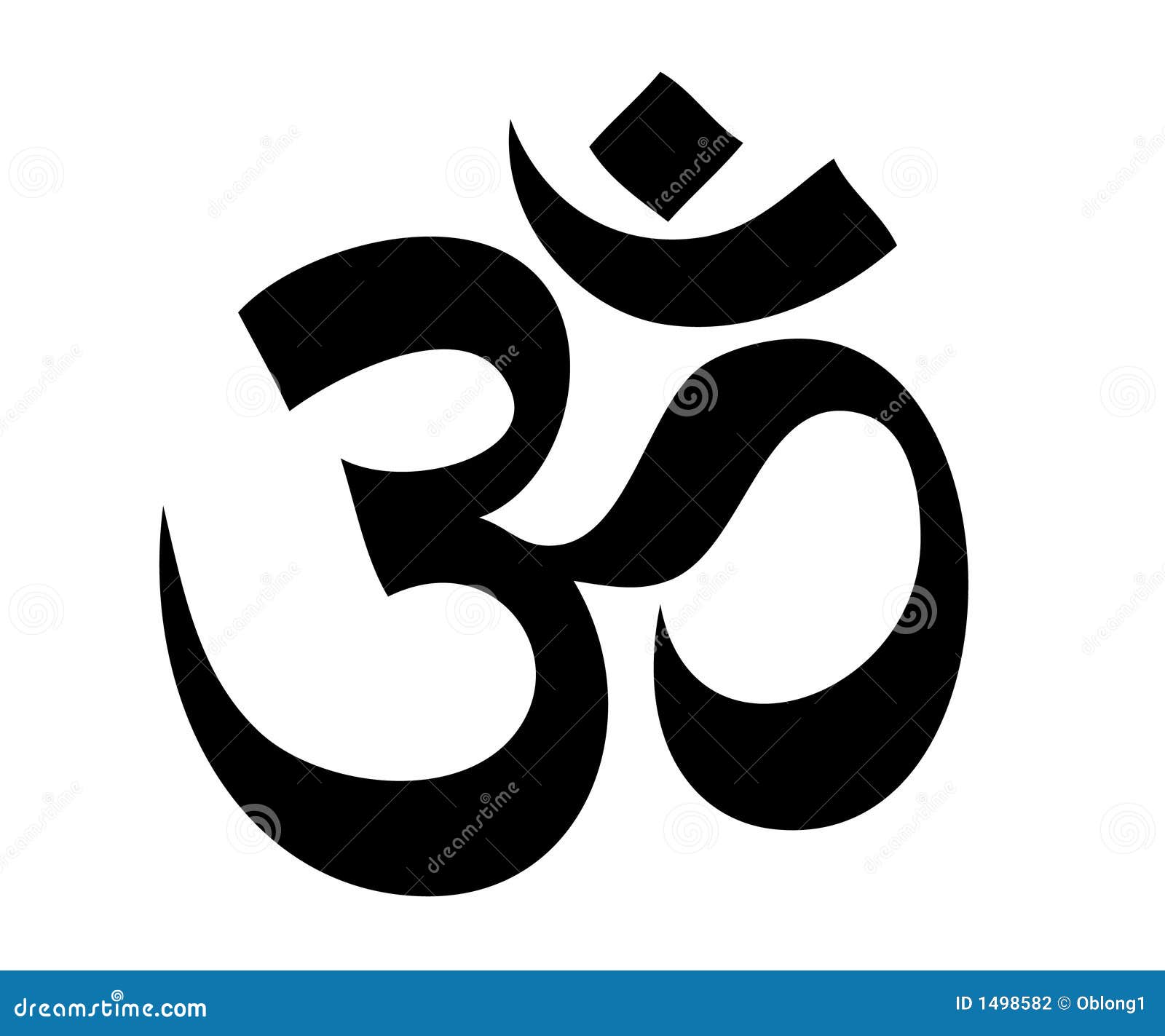 Om stock vector. Illustration of nepal, oriental, buddhism - 1498582