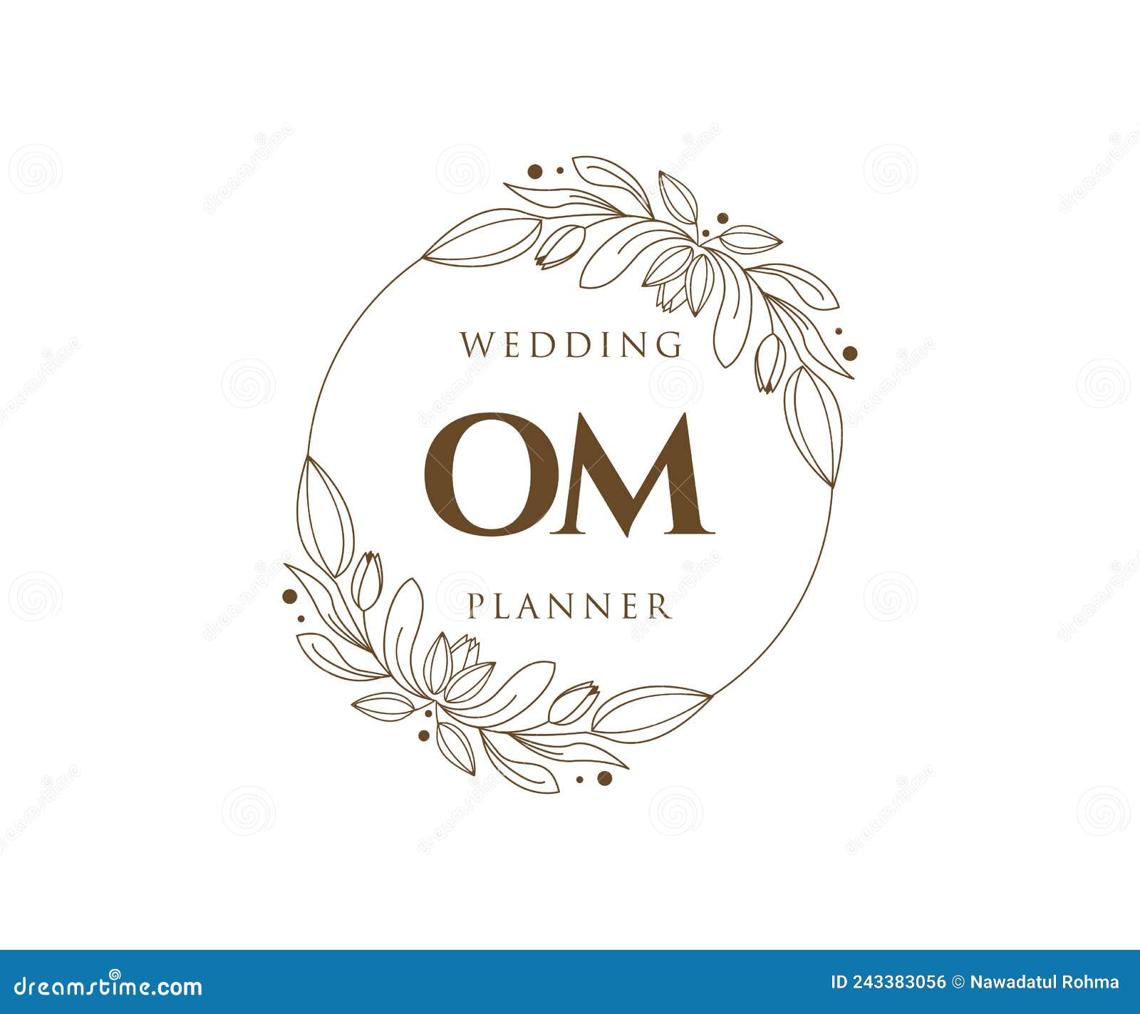 Free Vector  Hand drawn wedding monogram logo collection