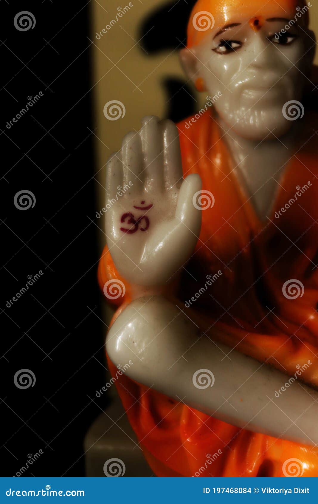 Om Symbol from Sai Baba God Stock Photo - Image of blessings, baba ...