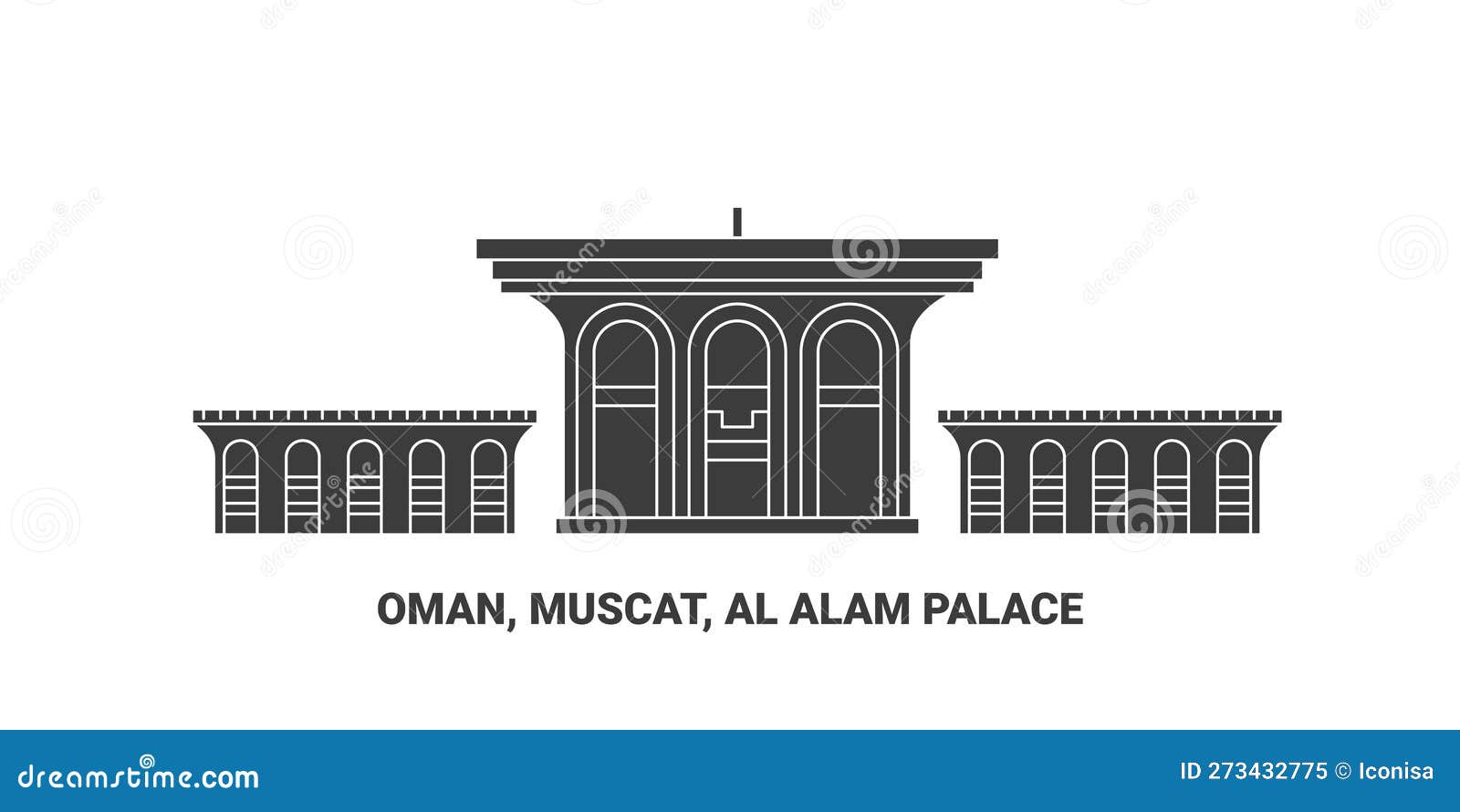 oman, muscat, al alam palace, travel landmark  