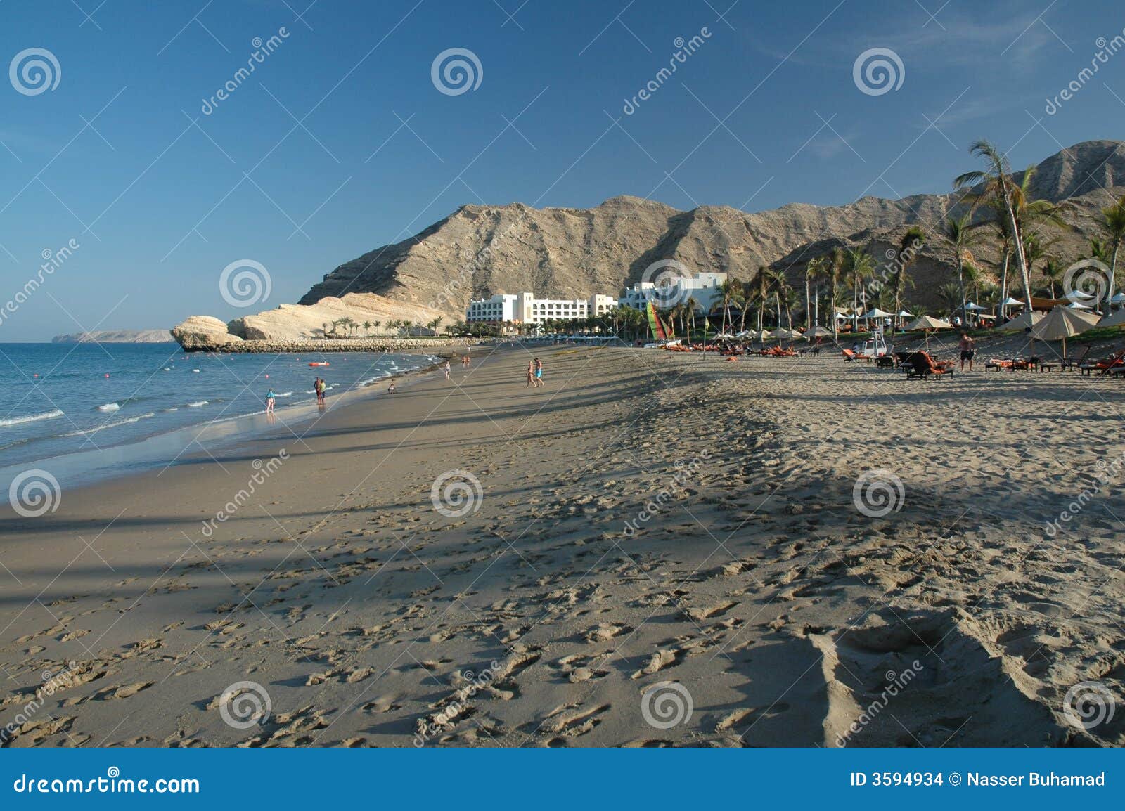 Oman zamieszkania. Oman plażowy sandy